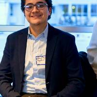 International Anchor Allies Winter 2026 First Mixer - picture of a male student in a black jacket